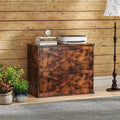 2-Drawer Wood File Cabinet with Lock - 25.79H