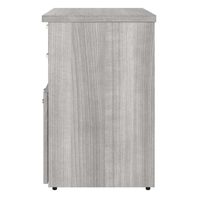 Office Storage Cabinet with File Drawer, 2 Box Drawers and Open Shelves - 30W x 17D x 26H