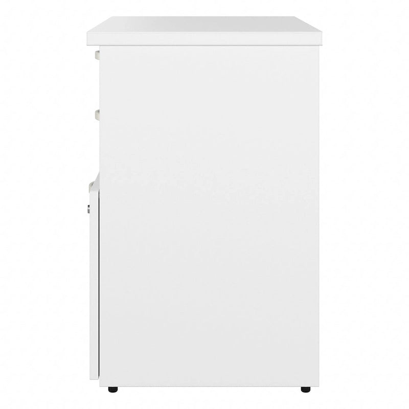 Büro-Aufbewahrungsschrank mit Aktenschublade, 2 Schubladen und offenen Regalböden - 30W x 17D x 26H