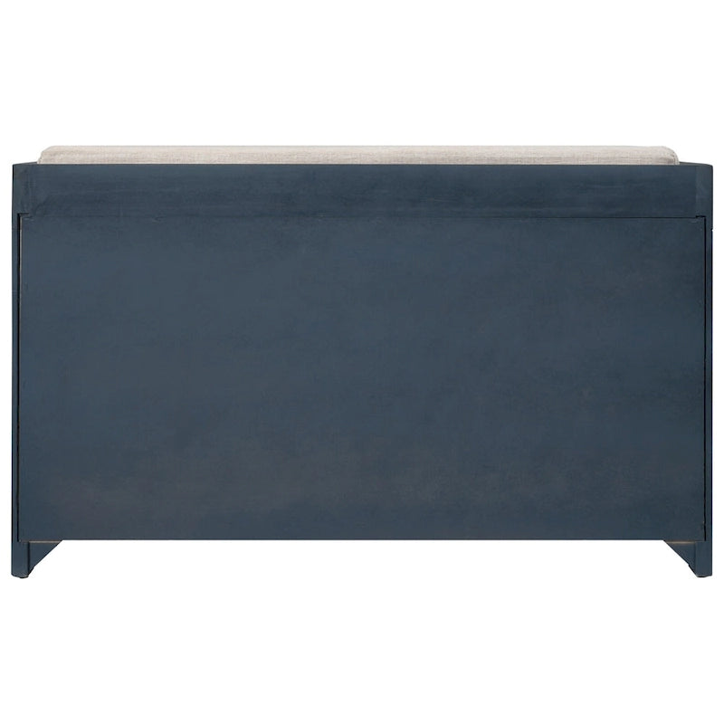 Storage Bench with Removable Basket, 2 Drawers and Cushioned Seat