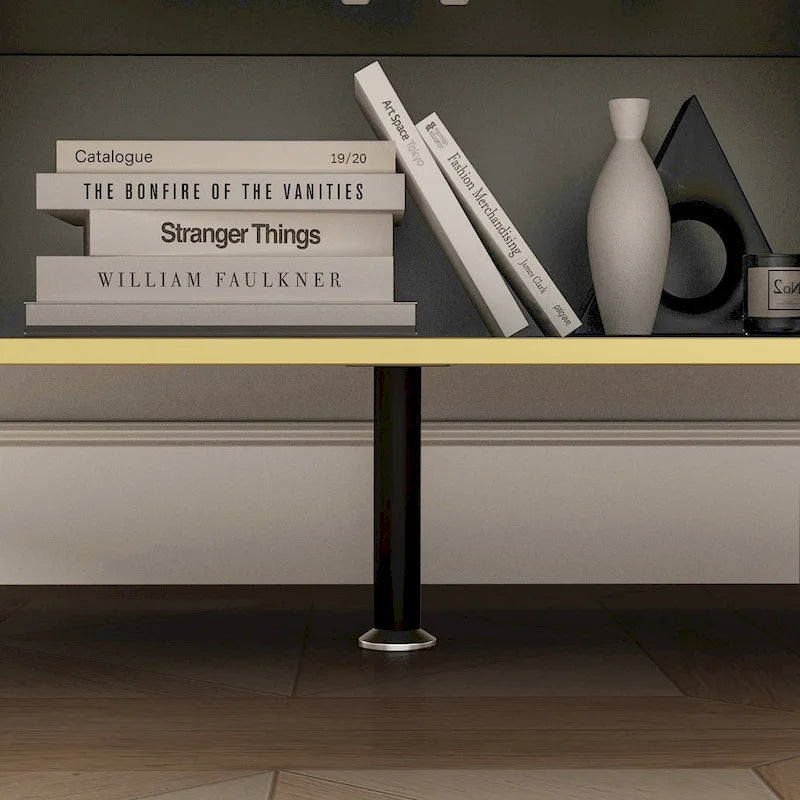 Kitchen Sideboard Accent Storage Cabinet with 2 Drawers and 3 Cabinets