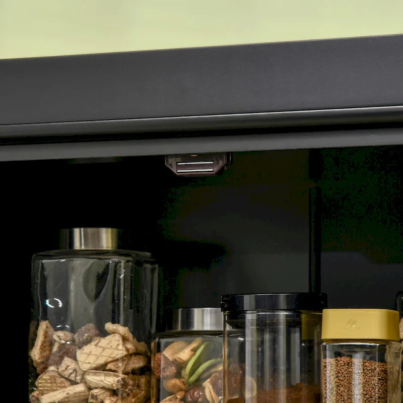 72.5-inch Tall Kitchen Pantry Cabinet with 4 Doors and Adjustable Shelves