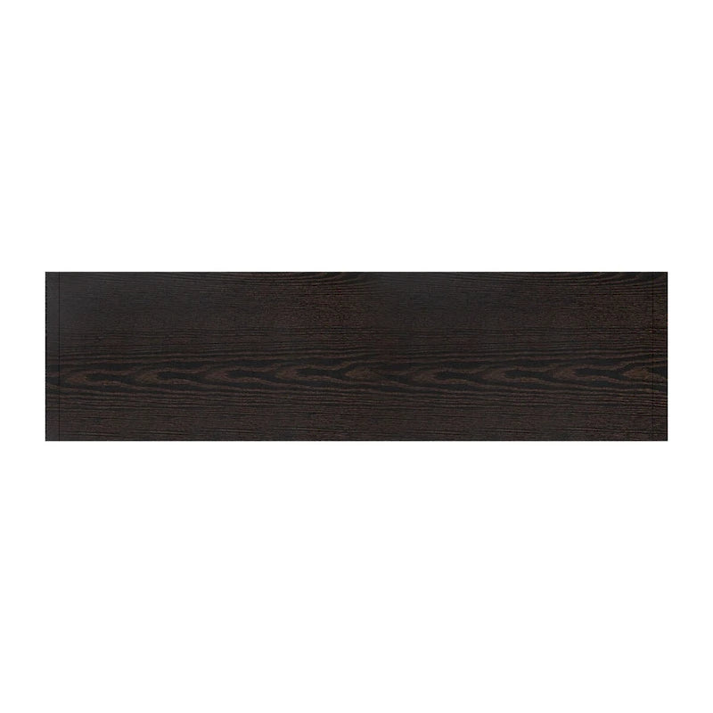 Wood Storage Cabinet with 3 tempered Glass Doors and Adjustable Shelf
