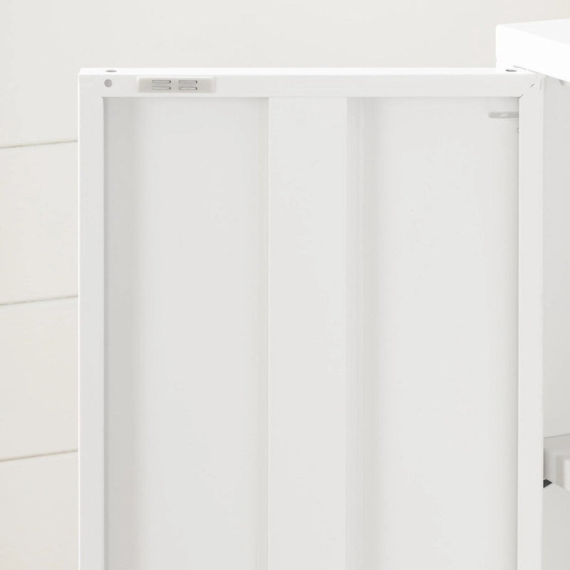 Minimalist 2-Door Storage Cabinet with Adjustable Shelves and Metal Legs