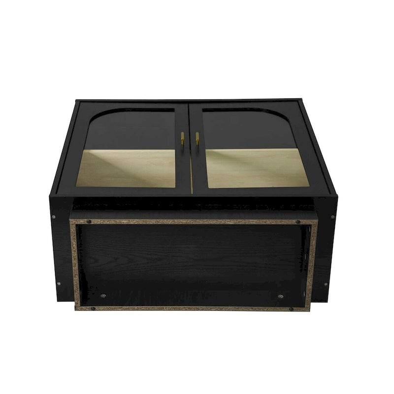 2 Storage Cabinet with Glass Door for Living Room,Dining Room,Study