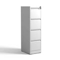 4-Drawer Metal Vertical File Cabinet with Lock and Full-Extension Drawers