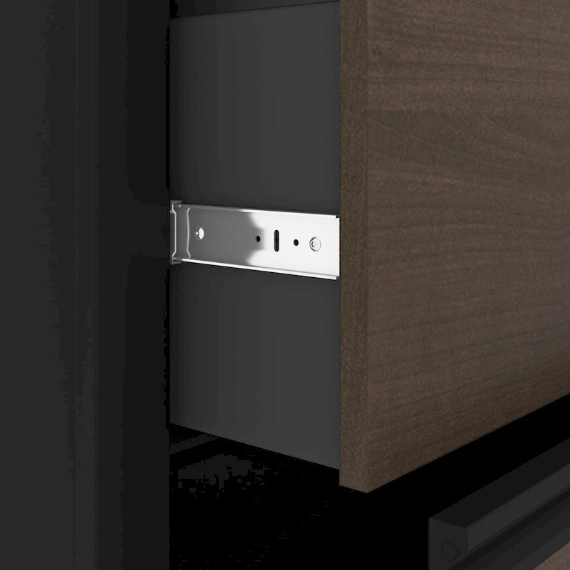 31W 2-Drawer Lateral File Cabinet with Ball-Bearing Slides and Leg Levelers