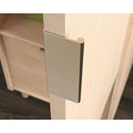 Vertical Storage Cabinet with File Drawer, Adjustable Shelf and Acacia Finish