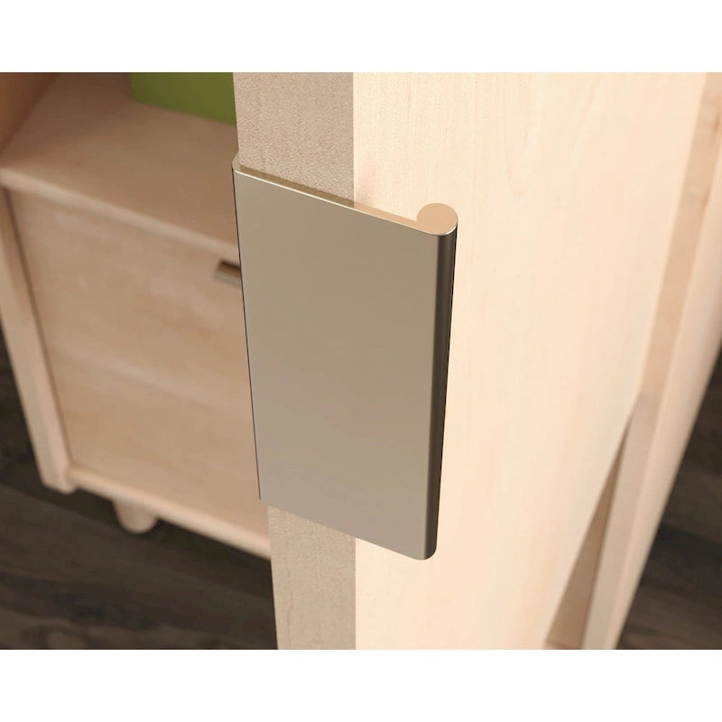 Vertical Storage Cabinet with File Drawer, Adjustable Shelf and Acacia Finish