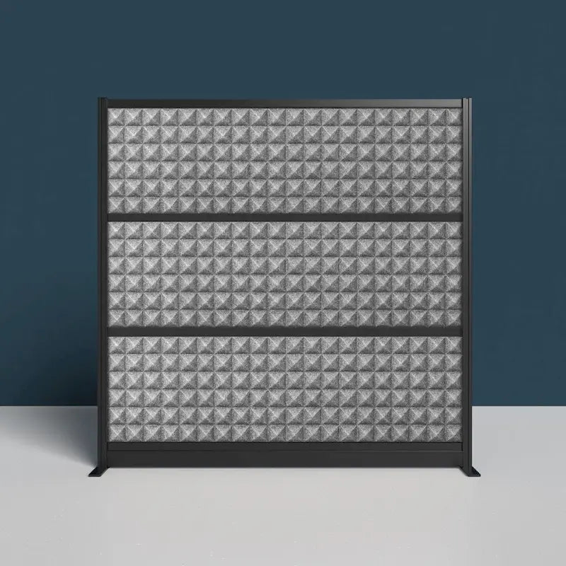Modular Office Privacy Wall Divider with Sound Absorption Panels - 70W x 70H
