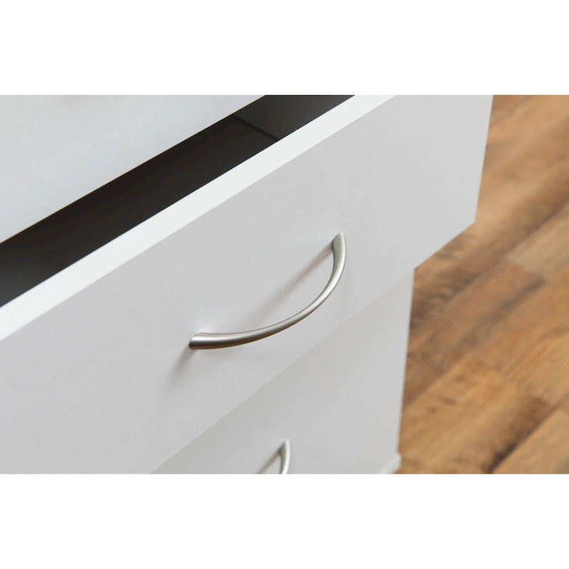 3-Drawer Mobile File Cabinet with Rolling Wheels - Fits Under Desk, Home Office