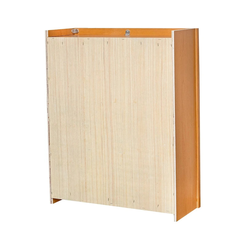 Raised Panel Bathroom Wall Cabinet with 2 Doors and Interior Shelf