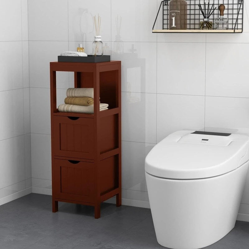 Freestanding Bathroom Storage Cabinet with Drawers