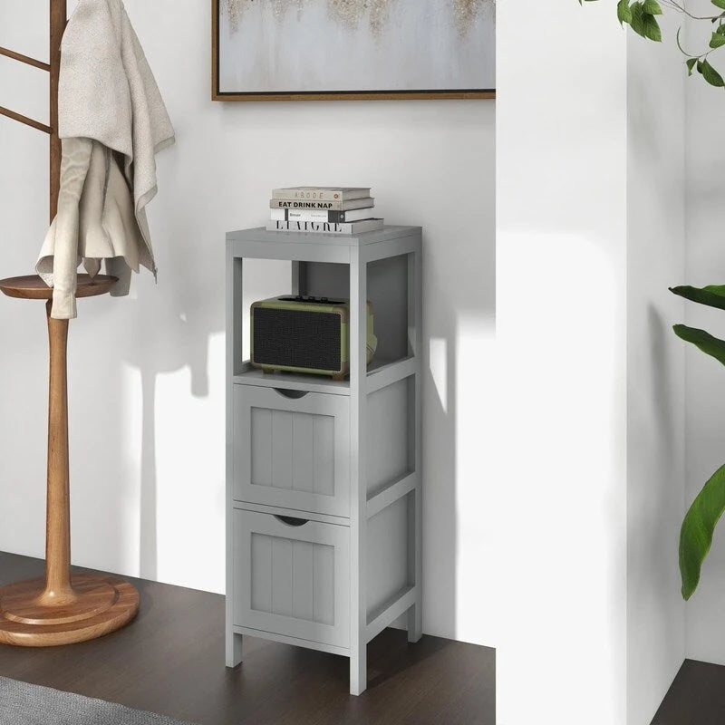 Freestanding Bathroom Storage Cabinet with Drawers