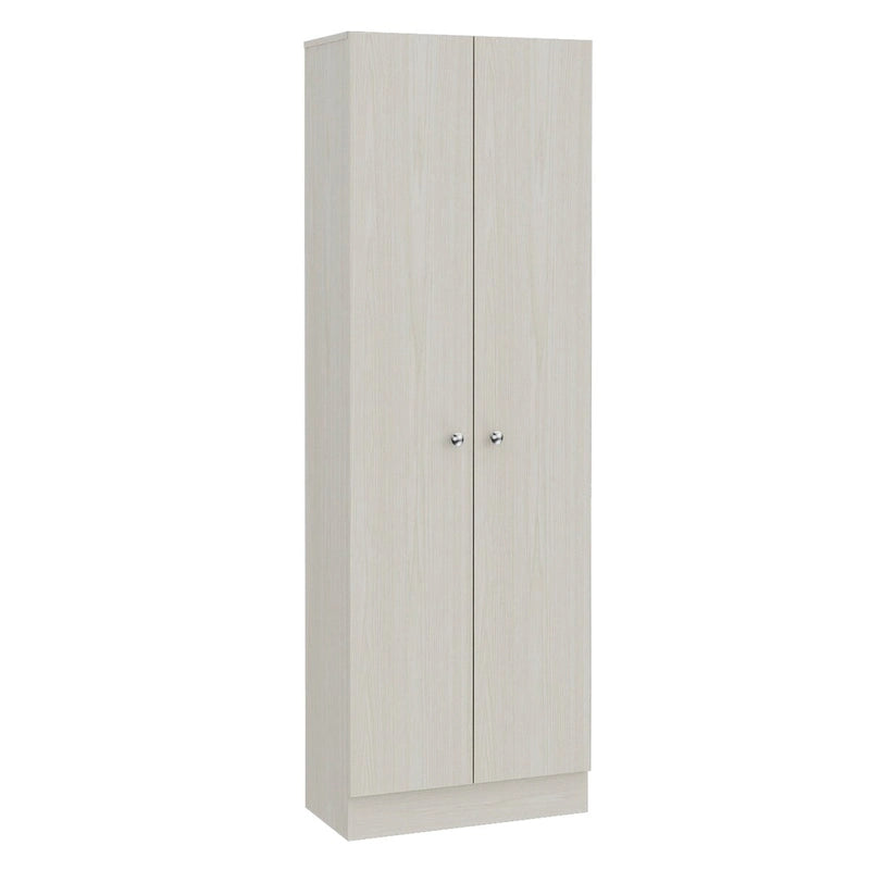 Freestanding Storage Cabinet with Double Doors and 5 Interior Shelves - 23.6Wx71.1H
