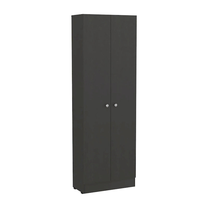 Freestanding Storage Cabinet with Double Doors and 5 Interior Shelves - 23.6Wx71.1H