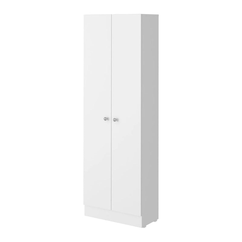 Freestanding Storage Cabinet with Double Doors and 5 Interior Shelves - 23.6Wx71.1H
