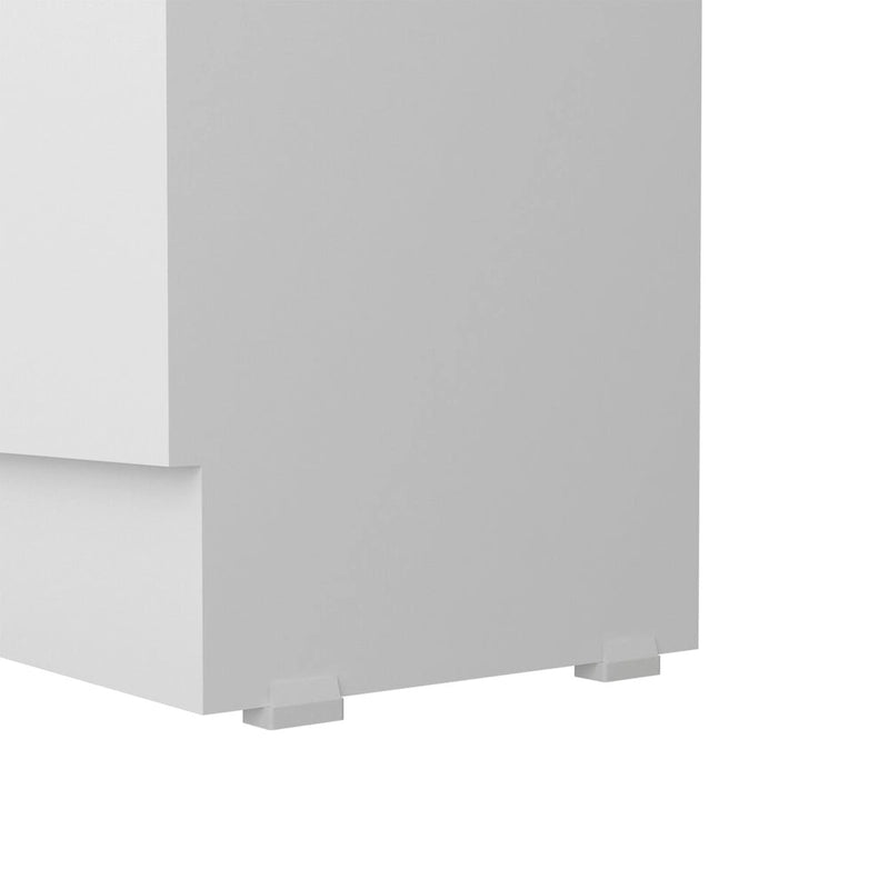 Freestanding Storage Cabinet with Double Doors and 5 Interior Shelves - 23.6Wx71.1H