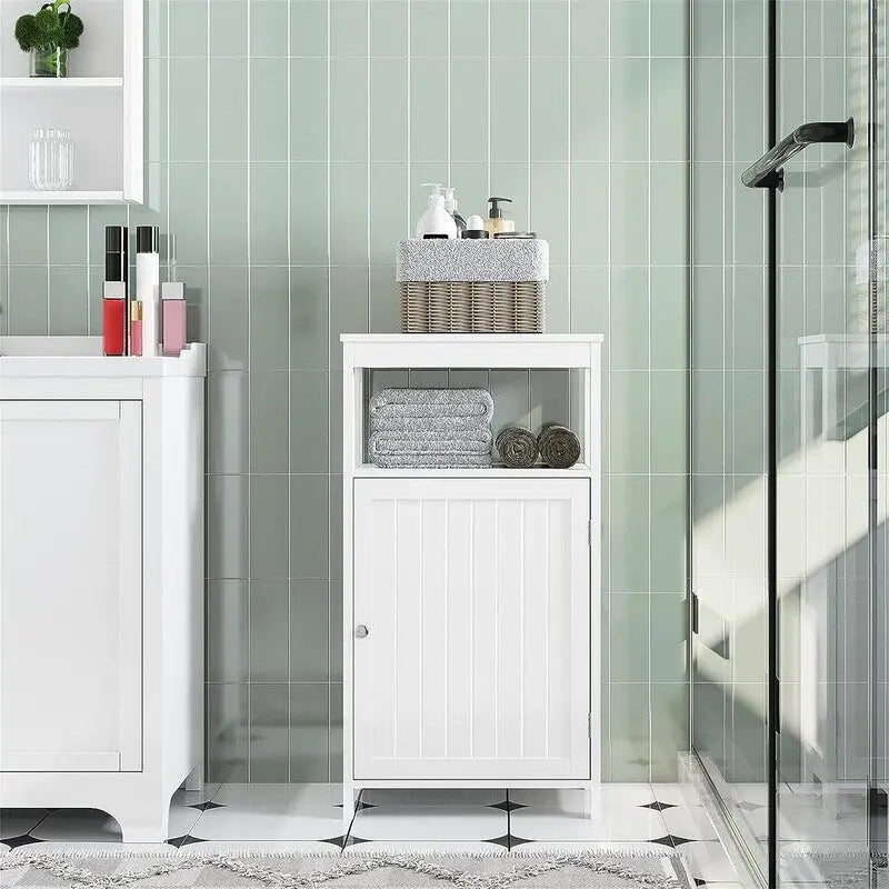 Freestanding Bathroom Storage Cabinet with Adjustable Shelf