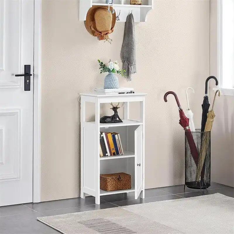 Freestanding Bathroom Storage Cabinet with Adjustable Shelf