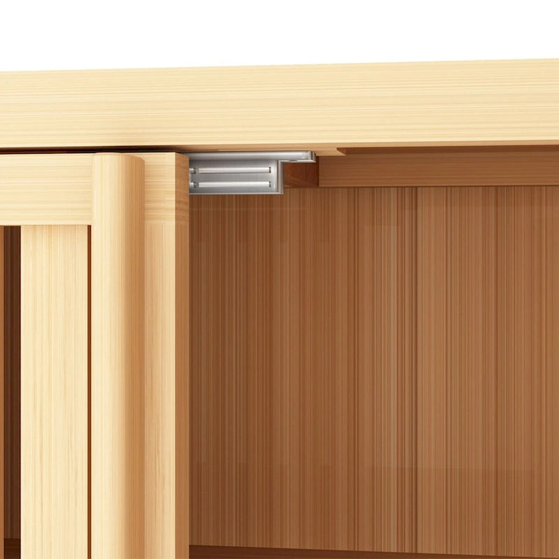 32 Tall Wood 2-door Bathroom Cabinet in Neutral with Interior Shelf