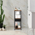 3-Tier Bathroom Storage Shelf with Drawer and Toilet Paper Holder - 10.2Dx11.8Wx28.1H