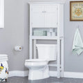 Over-Toilet Storage Cabinet with Beadboard Paneling and Adjustable Shelves - 27.36W x 65H